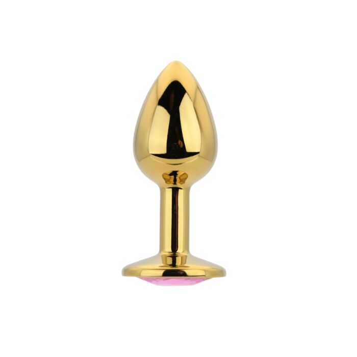 Butt Plug Toosh Metal Small Stone cu bază decorată Rosa Butt Plug Toosh Metal Small Stone cu bază decorată Rosa