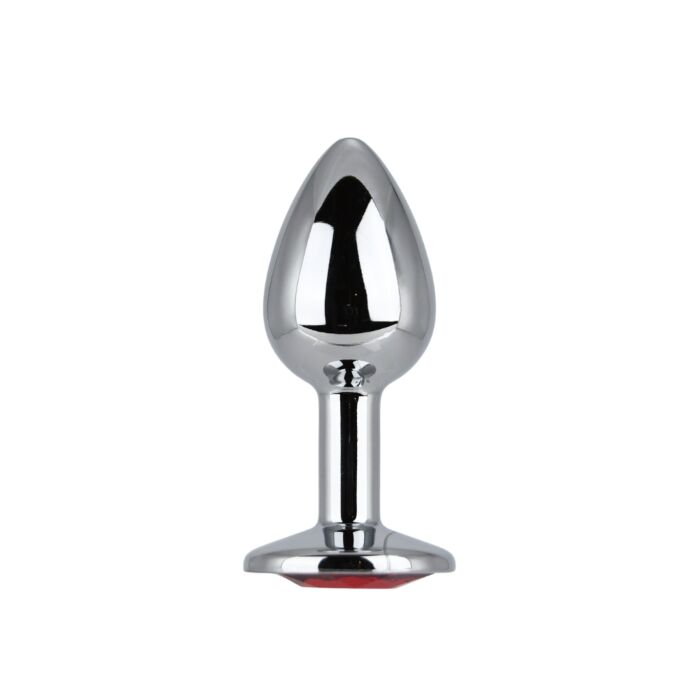 Butt Plug Toosh Metal Small Stone cu bază decorată Rojo Butt Plug Toosh Metal Small Stone cu bază decorată Rojo