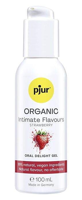 Gel intim aromatizat Pjur ORGANIC Intimate Flavours Strawberry
