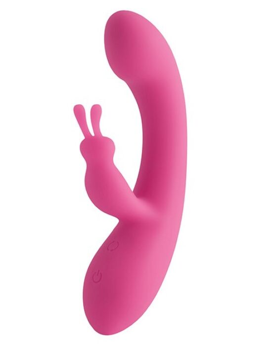 Vibrator rabbit S Pleasures Velvet Love Bunny cu stimulare dublă