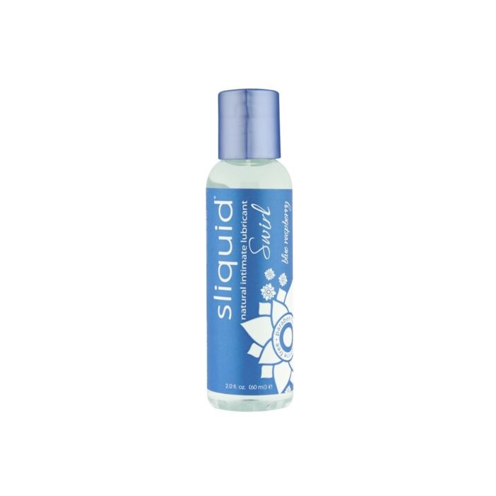 Lubrifiant Sliquid Blue Raspberry 59ml cu aromă ușoară Lubrifiant Sliquid Blue Raspberry 59ml cu aromă ușoară