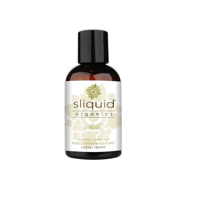 Lubrifiant Sliquid Organics Silk 125ml special pentru piele sensibilă Lubrifiant Sliquid Organics Silk 125ml special pentru piele sensibilă