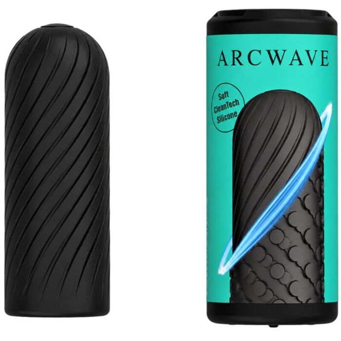 Masturbator ARCWAVE GHOST reversibil negru cu două texturi