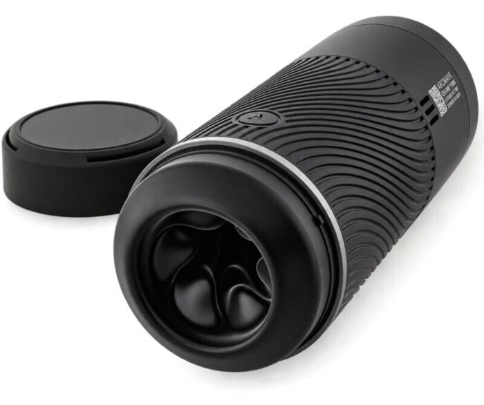 Masturbator manual ARCWAVE Pow negru cu control al aspirației