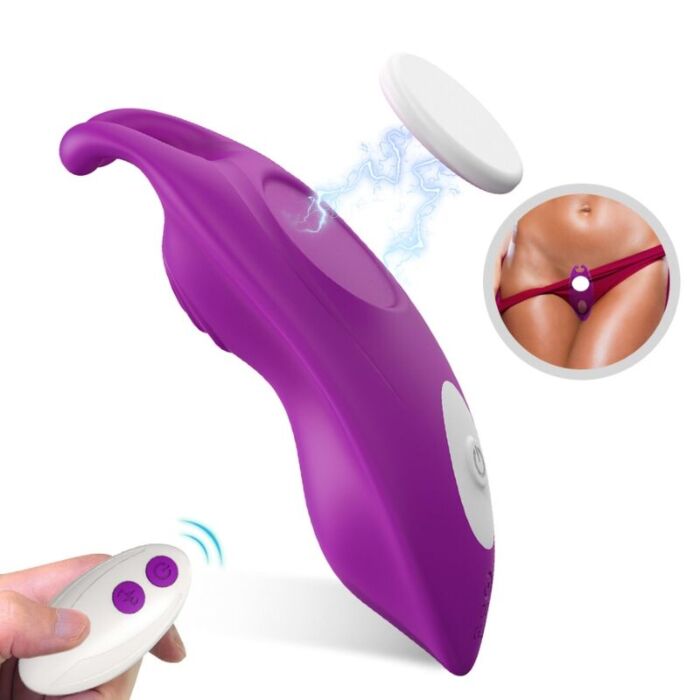 Vibrator purtabil pentru chiloți ARMONY WEARABLES HONEYBEE, mov, cu telecomandă Vibrator purtabil pentru chiloți ARMONY WEARABLES HONEYBEE, mov, cu telecomandă