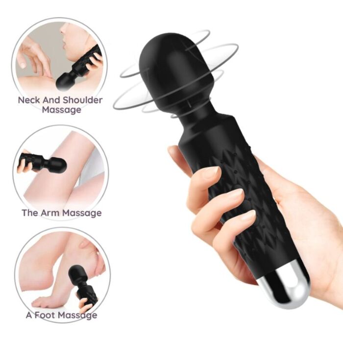 ARMONY - POSTMAN MASSAGER & VIBRATOR SUPER FLEXIBLE HEAD BLACK ARMONY - POSTMAN MASSAGER & VIBRATOR SUPER FLEXIBLE HEAD BLACK