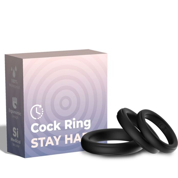 ARMONY - TRIPLE SILICONE RING BLACK ARMONY - TRIPLE SILICONE RING BLACK