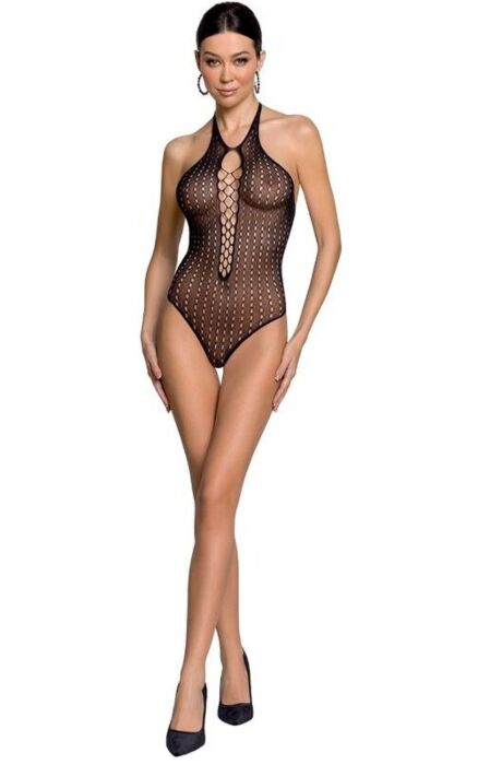 Passion Woman Bodystocking BS088 cu dantelă și transparențe