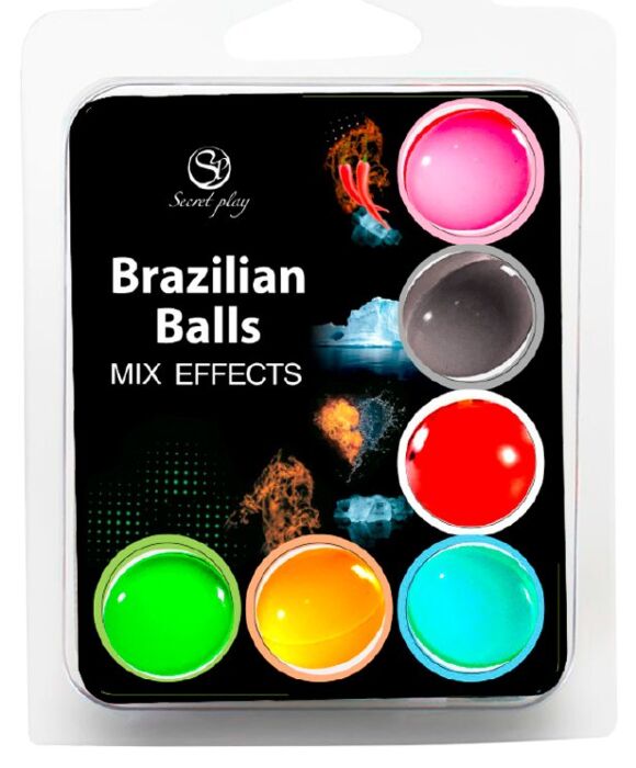 Bile Secretplay Brazilian Balls Set 6 cu aromă captivantă