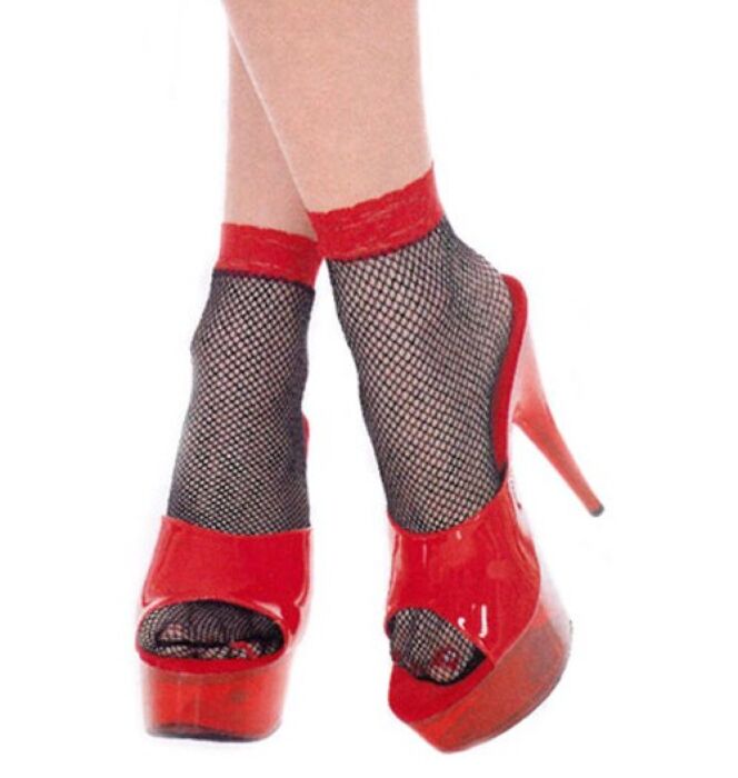 Medii scurte Music Legs cu plasă