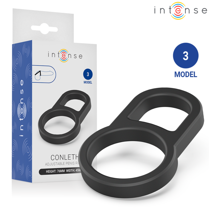 INTENSE - CONLETH ADJUSTABLE DOUBLE PENIS RING MODEL 3 INTENSE - CONLETH ADJUSTABLE DOUBLE PENIS RING MODEL 3