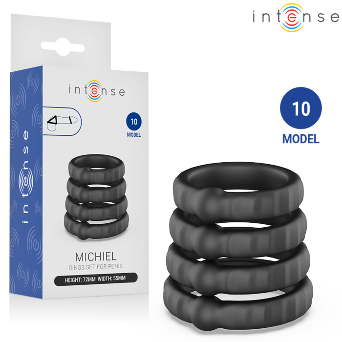 INTENSE - MICHIEL SET OF 4 PENIS RINGS MODEL 10 INTENSE - MICHIEL SET OF 4 PENIS RINGS MODEL 10