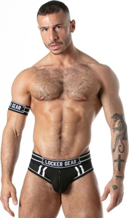 Chiloți LOCKER GEAR SPORT MESH JOCK BRIEF BLACK S