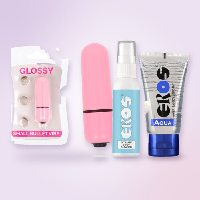 Set cu glonț vibrator, lubrifiant și soluție de curățare Set cu glonț vibrator, lubrifiant și soluție de curățare