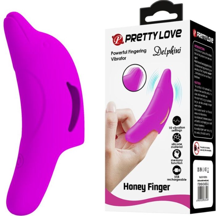 Mini vibrador Pretty Love Delphini Morado Estimulador