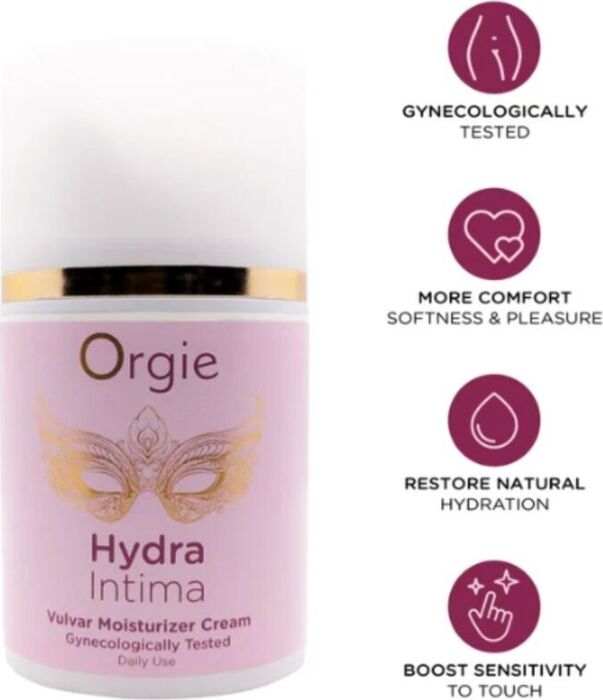 Cremă hidratantă vulvară zilnică ORGIE Hydra Intima 50 ml