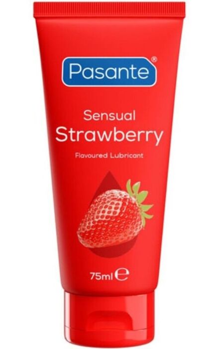 Lubrifiant PASANTE Sensual Strawberry cu aromă de căpșuni 75 ml