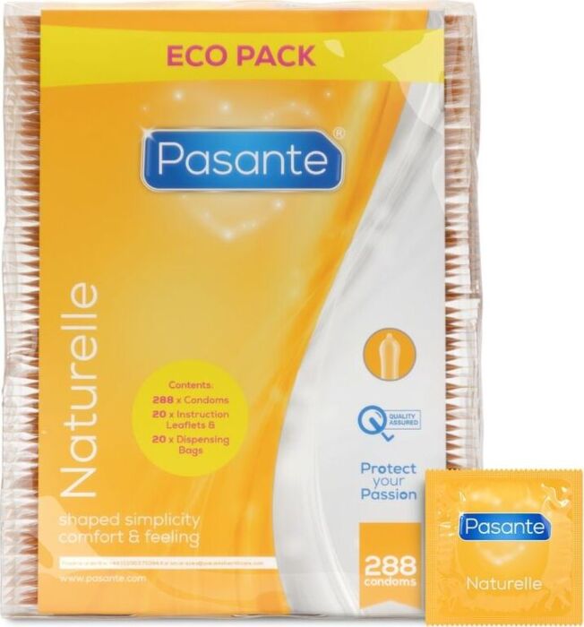 Prezervative Pasante Naturelle 288 unități - Ultra lubrifiate