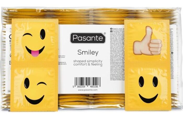 Prezervative Pasante Smiley 144 Uds cu fețe amuzante