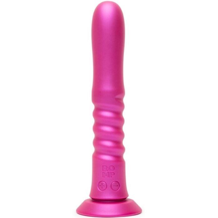 ROMP - JIGGLE UP AND DOWN VIBRATOR WITH PINK SUCTION CUP ROMP - JIGGLE UP AND DOWN VIBRATOR WITH PINK SUCTION CUP