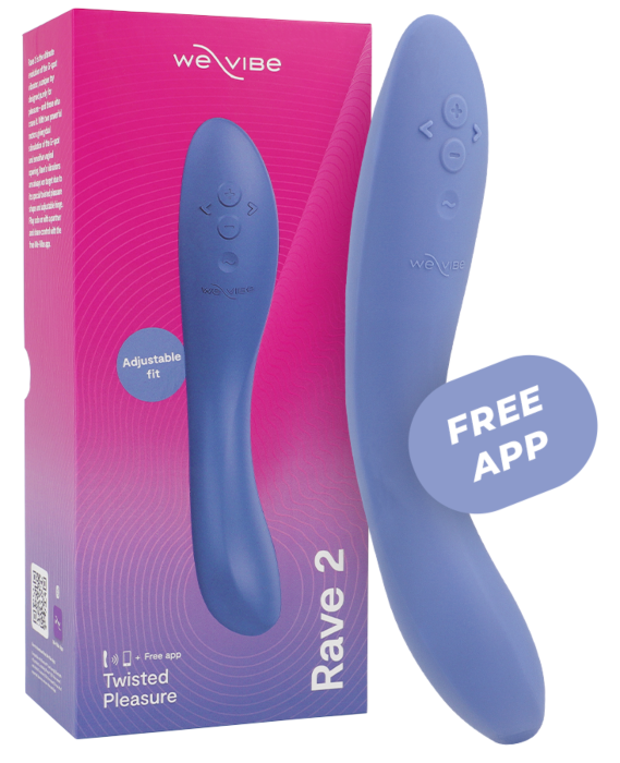 Vibrator WE-VIBE RAVE 2 G-SPOT albastru cu stimulare dublă