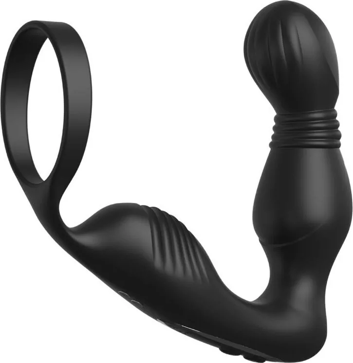 Masator de prostată Ass-Gasm Pro P-Spot Milker, cu inelul lui